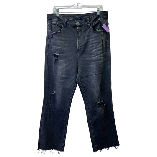 Jeans Cropped By Risen In Grey, Size:18
