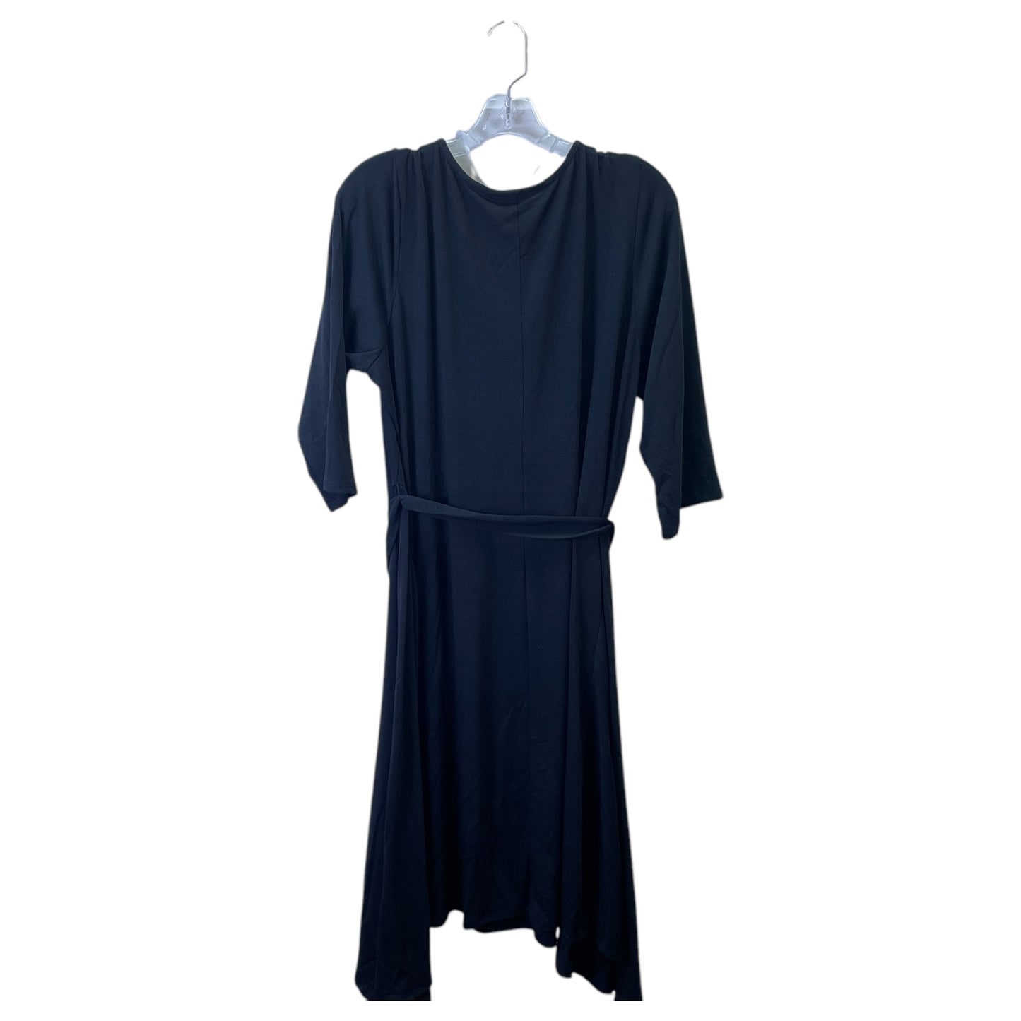 Dress Party Midi By Avenue In Black, Size:1X