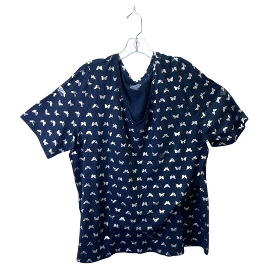 Top Ss Basic By Lane Bryant In Blue & Silver, Size:3X