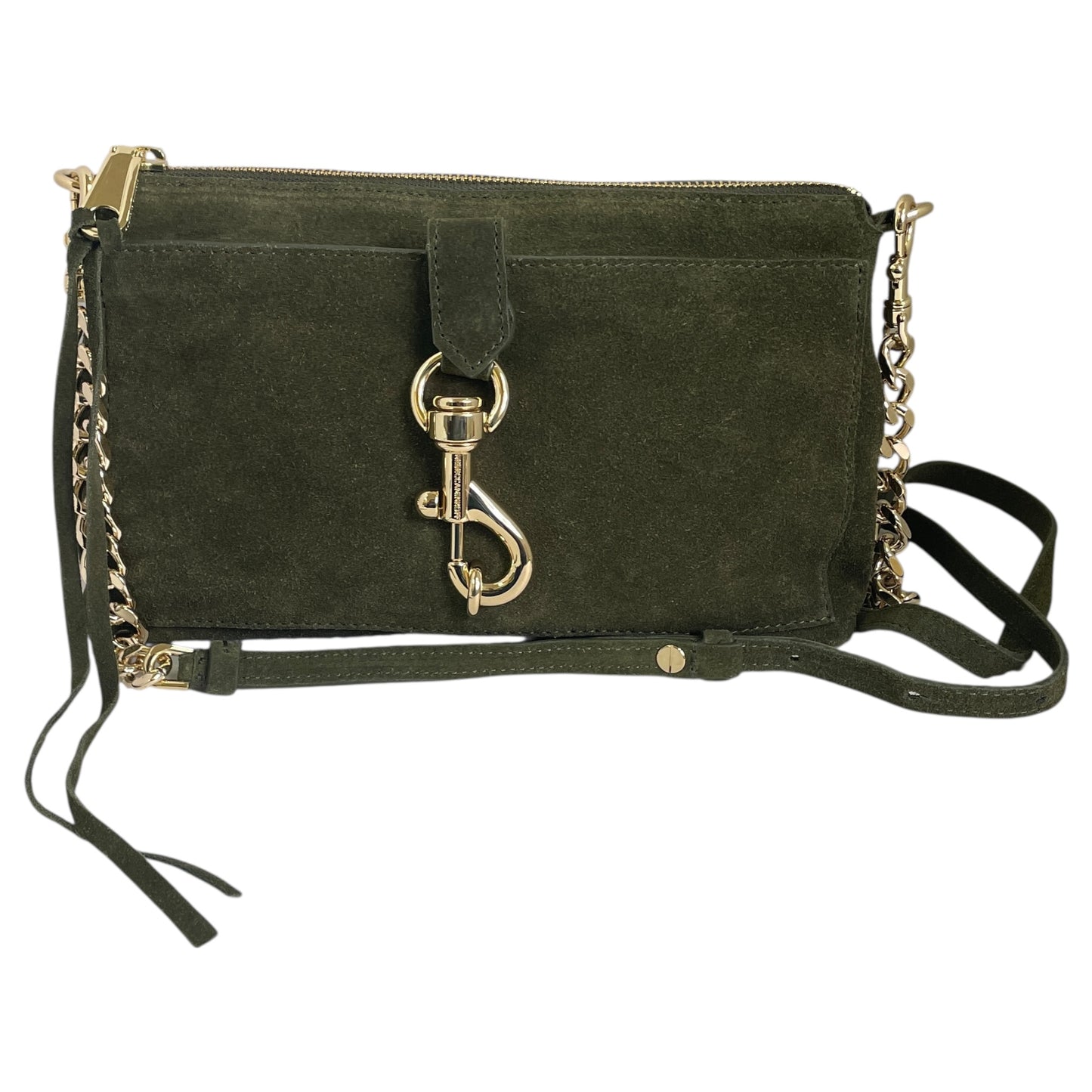 Crossbody Designer By Rebecca Minkoff In Green, Size:Small