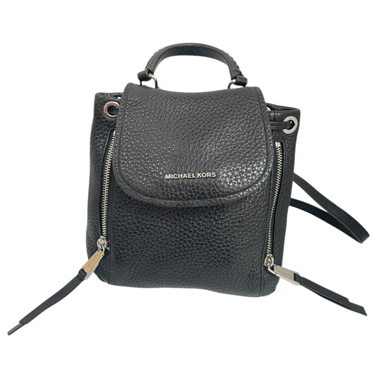 Backpack Designer By Michael Kors In Black & Silver, Size:Small