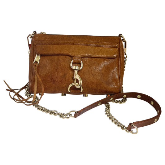 Crossbody Designer By Rebecca Minkoff In Brown, Size:Small