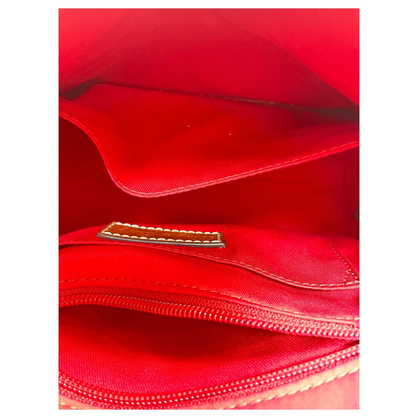 Crossbody Designer By Dooney And Bourke In Brown & Orange, Size:Medium