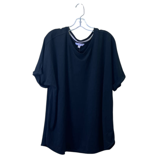 Top Ss Basic By New Directions In Black, Size:3X