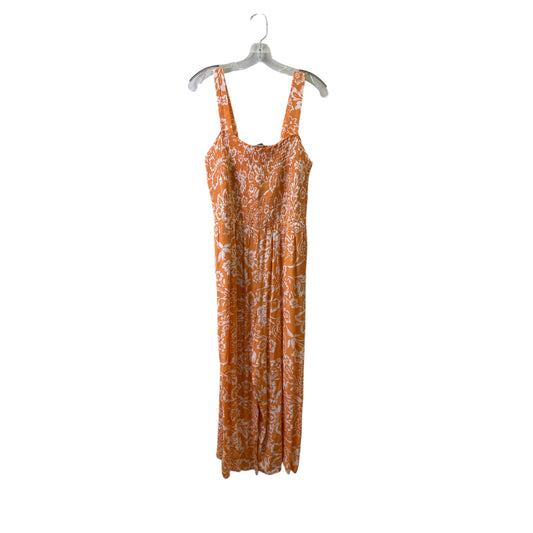 Jumpsuit By Loft In Orange & White, Size:Lp