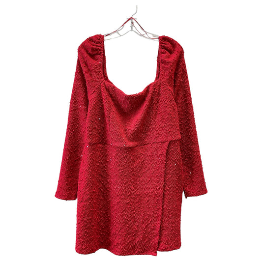 Dress Party Midi By Francesca’S In Red, Size:Xl