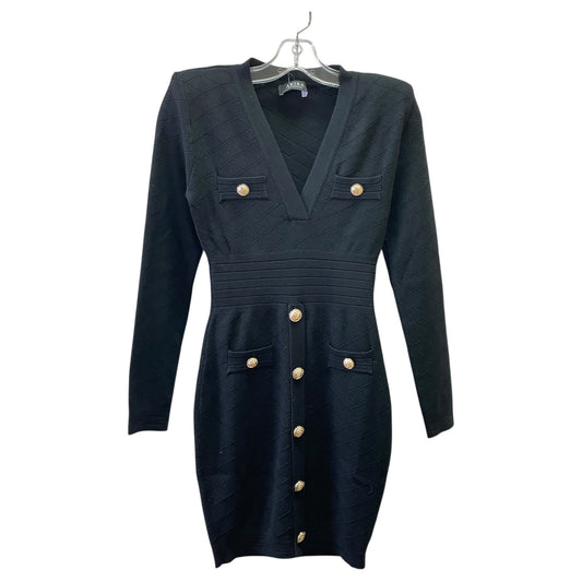 Dress Sweater By Akira In Black & Gold, Size:M