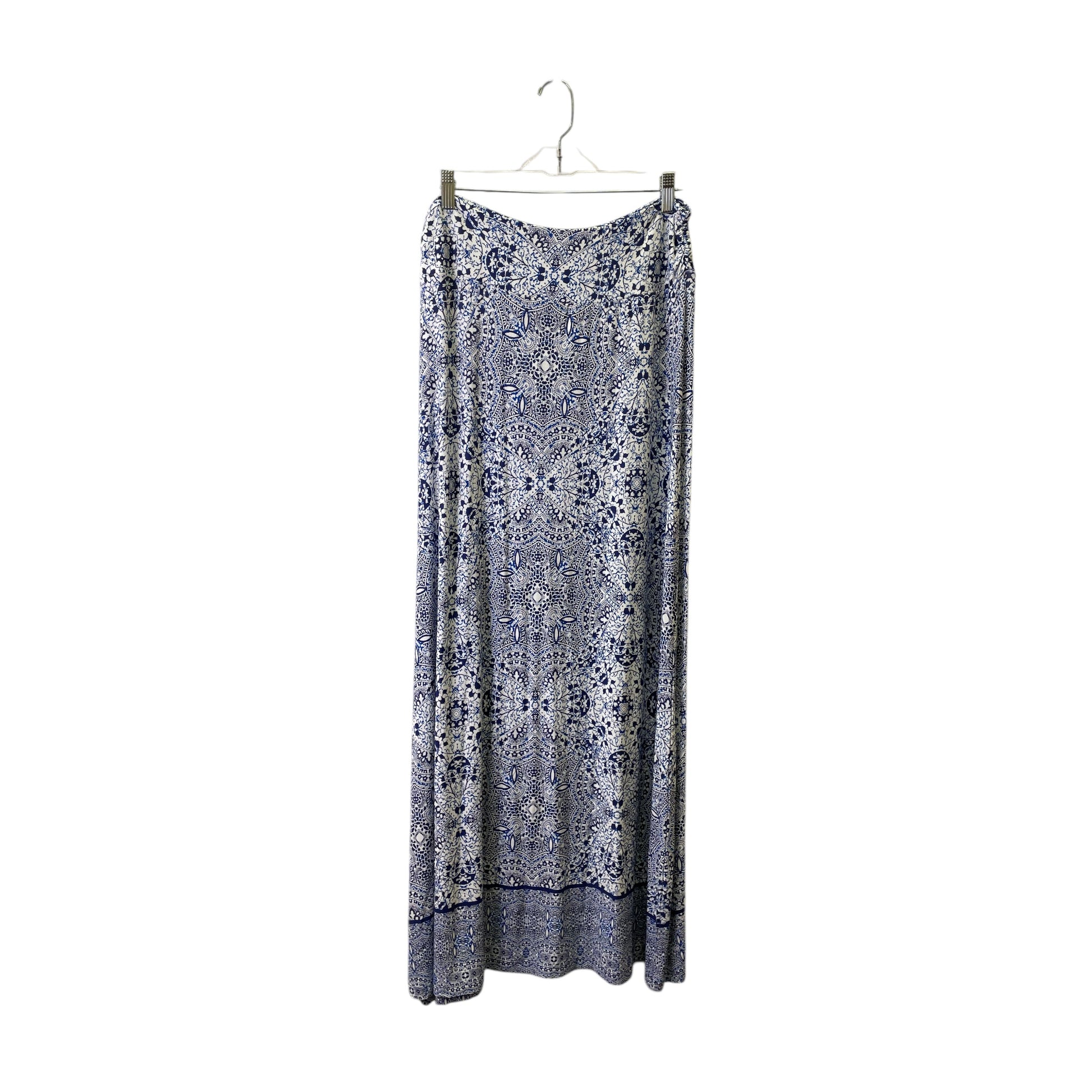 Skirt Maxi By Cynthia Rowley In Blue & White, Size:12 Clothes Mentor Mayfield Heights OH Skirt Maxi By Cynthia Rowley In Blue & White, Size:12 Clothes Mentor Mayfield Heights OH