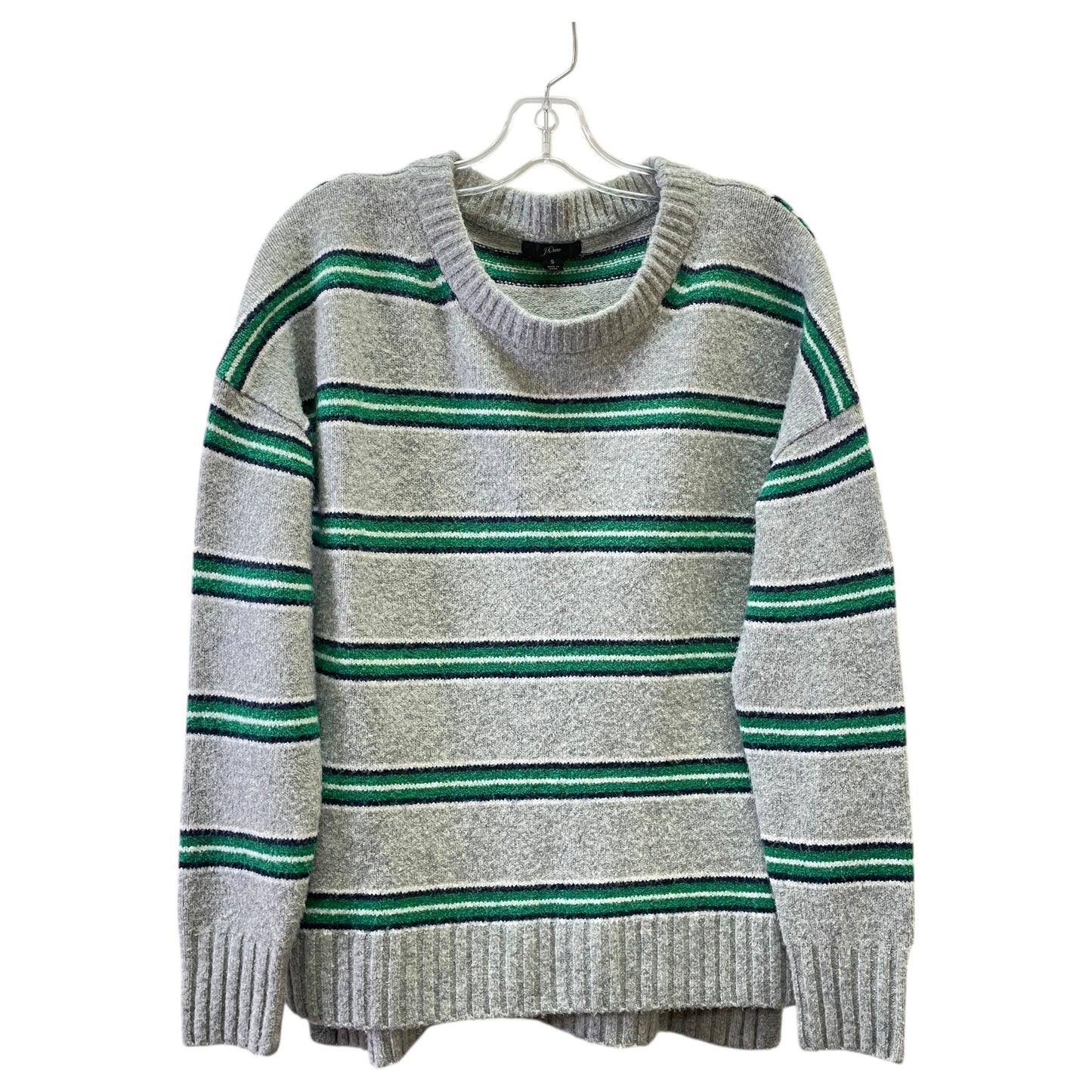 Sweater By J. Crew In Green & Grey, Size:S