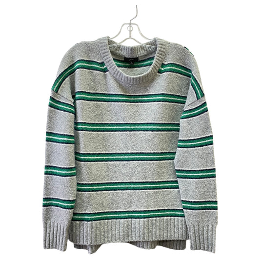 Sweater By J. Crew In Green & Grey, Size:S