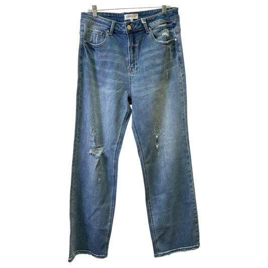 Jeans Wide Leg By Risen In Blue, Size:18