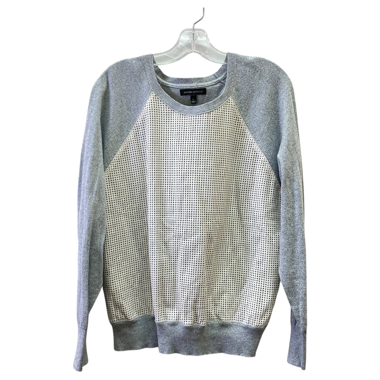 Sweater By Banana Republic In Grey, Size:L