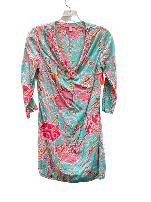 Dress Designer By Lilly Pulitzer In Blue & Pink, Size:Xs