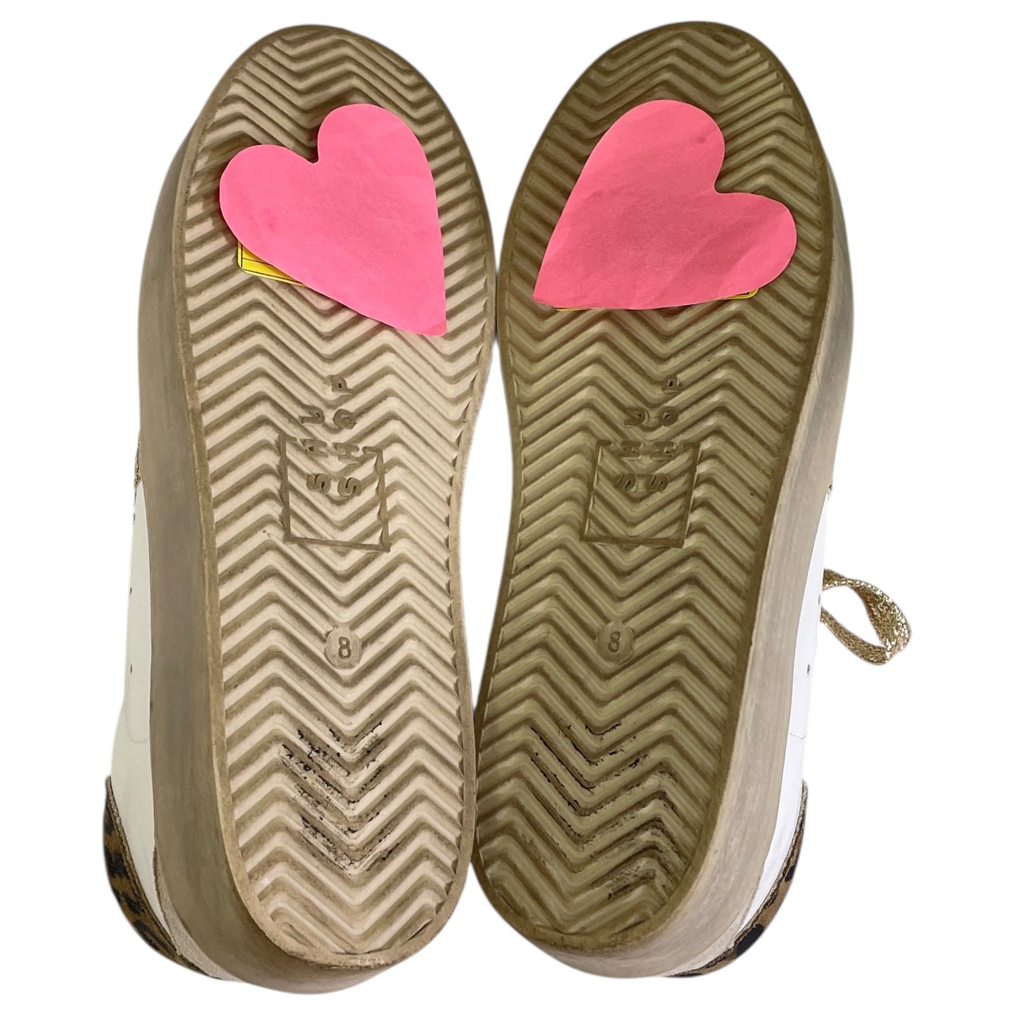 Shoes Sneakers By Shu Shop In Gold & White, Size:8