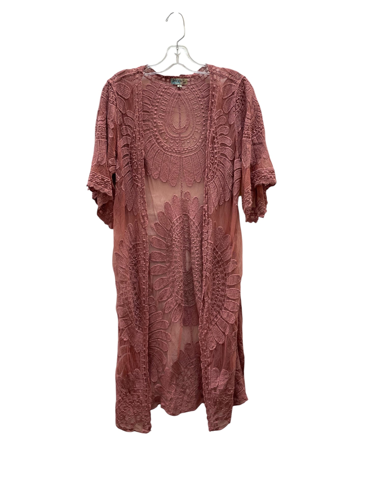 Kimono By Rebellion In Maroon, Size:M