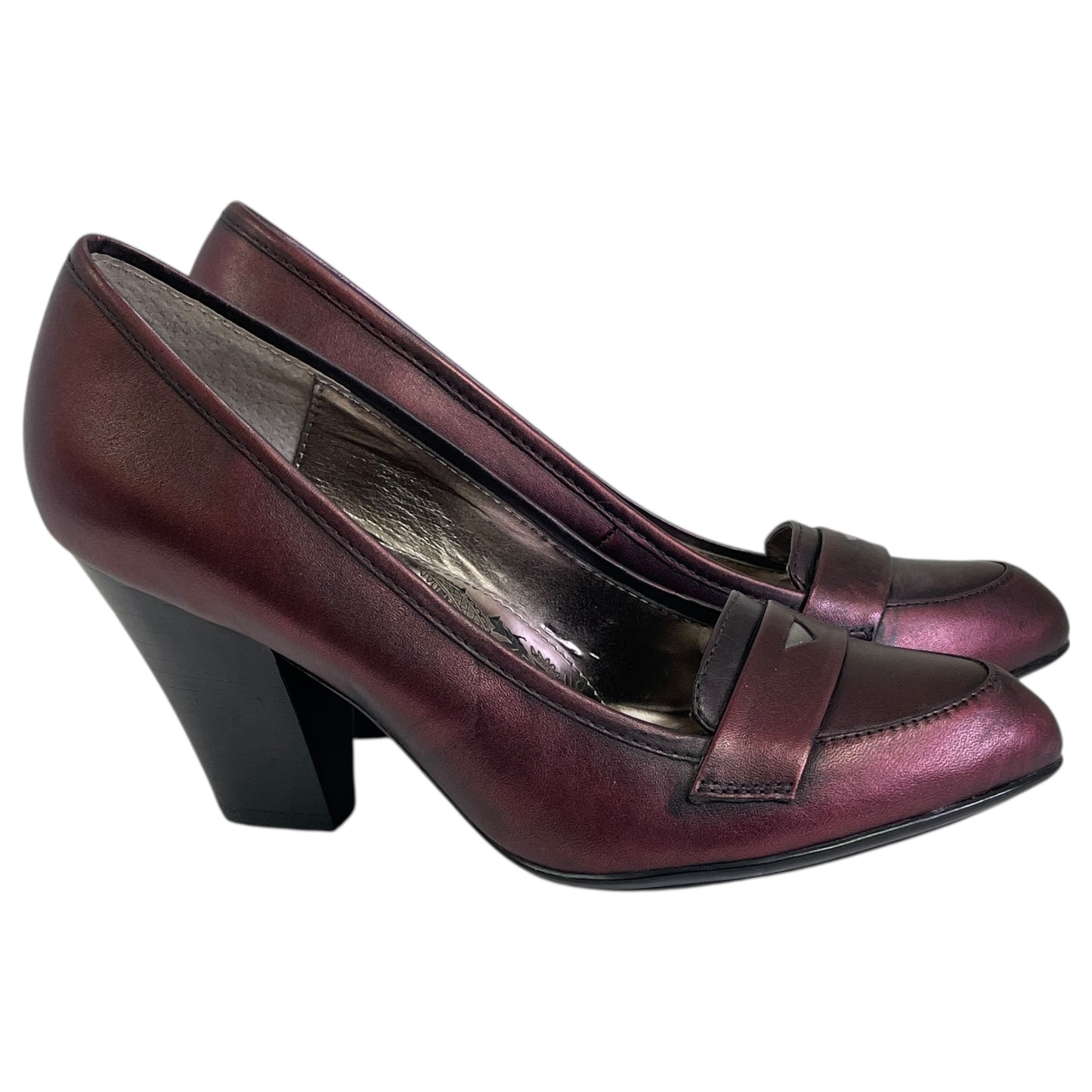 Shoes Heels Block By Sofft In Purple, Size:6.5