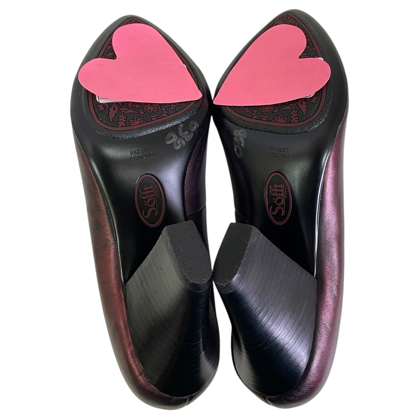Shoes Heels Block By Sofft In Purple, Size:6.5