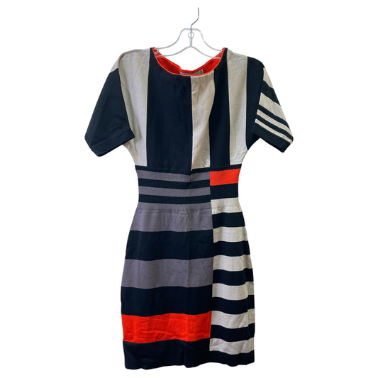 Dress Work By Karen Millen In Black & Tan, Size:Xs
