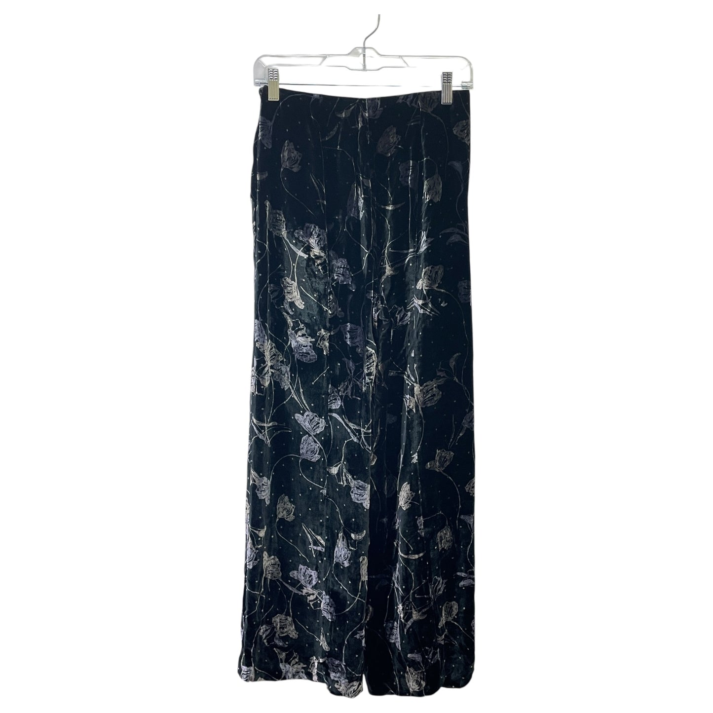 Pants Designer By Diane Von Furstenberg In Black & Purple, Size:2