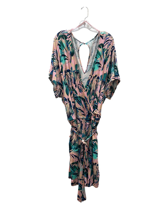 Dress Casual Midi By Torrid In Tropical Print, Size:5.5