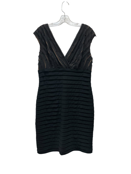 Dress Casual Midi By Adrianna Papell In Black, Size:14