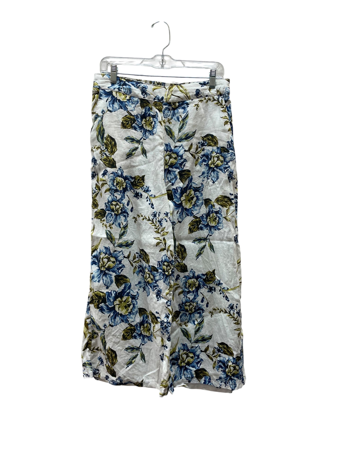 Pants Linen By Joie In Blue & Green, Size:L
