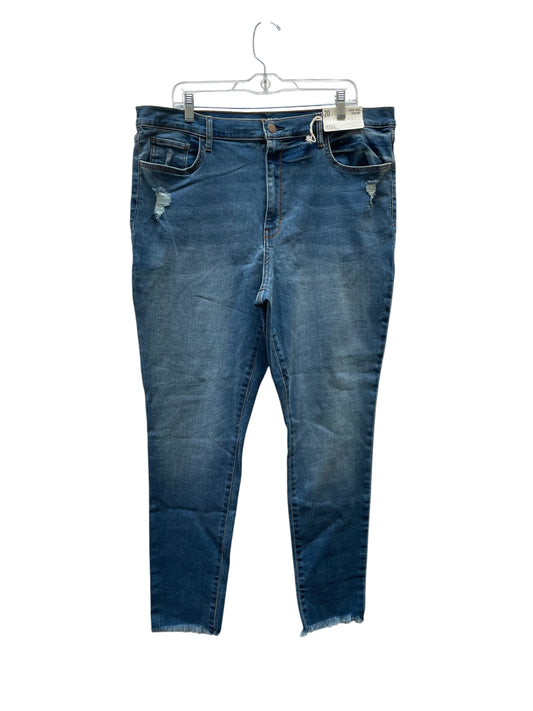 Jeans Skinny By Ana In Blue Denim, Size:20