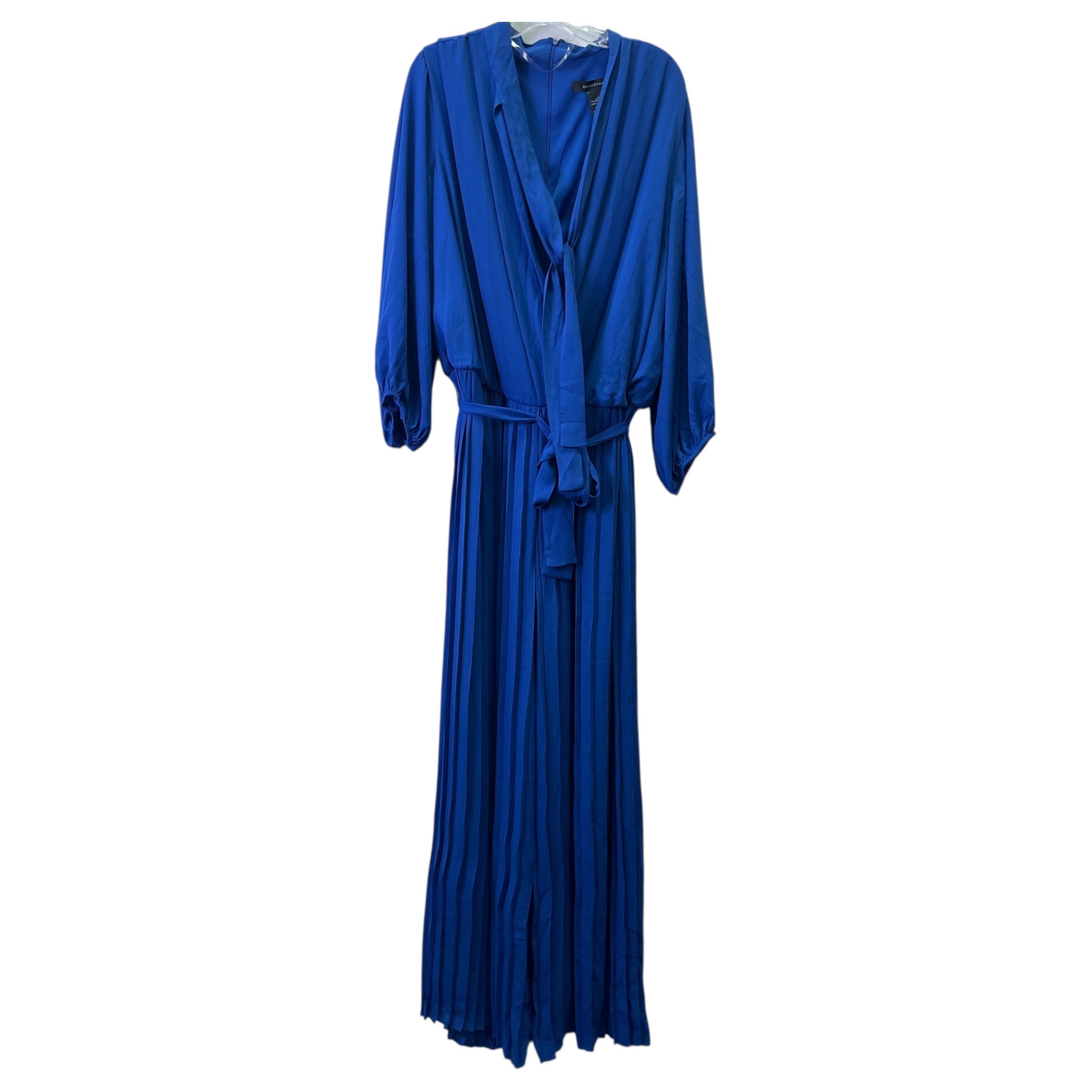 ashley stewart blue dress Women's Plus Size Cold Shoulder Maxi Dress