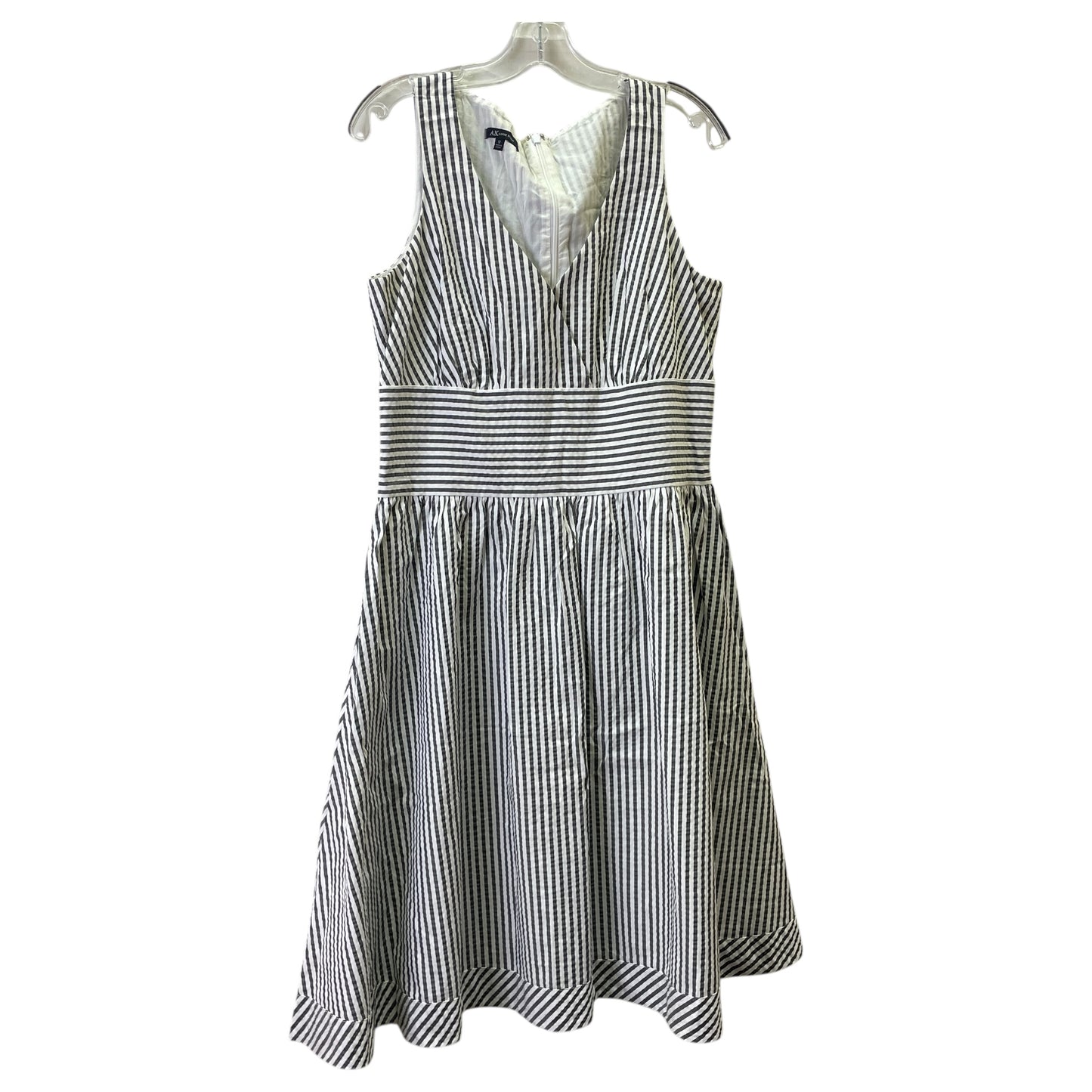 Dress Casual Midi By Anne Klein In Grey, Size:12