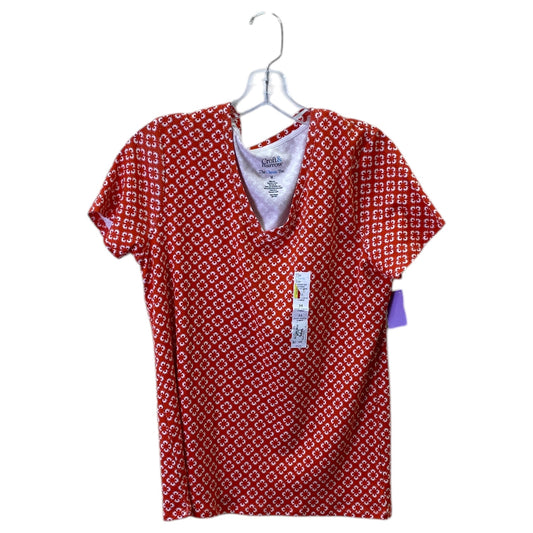 Top Ss Basic By Croft And Barrow In Orange, Size:M