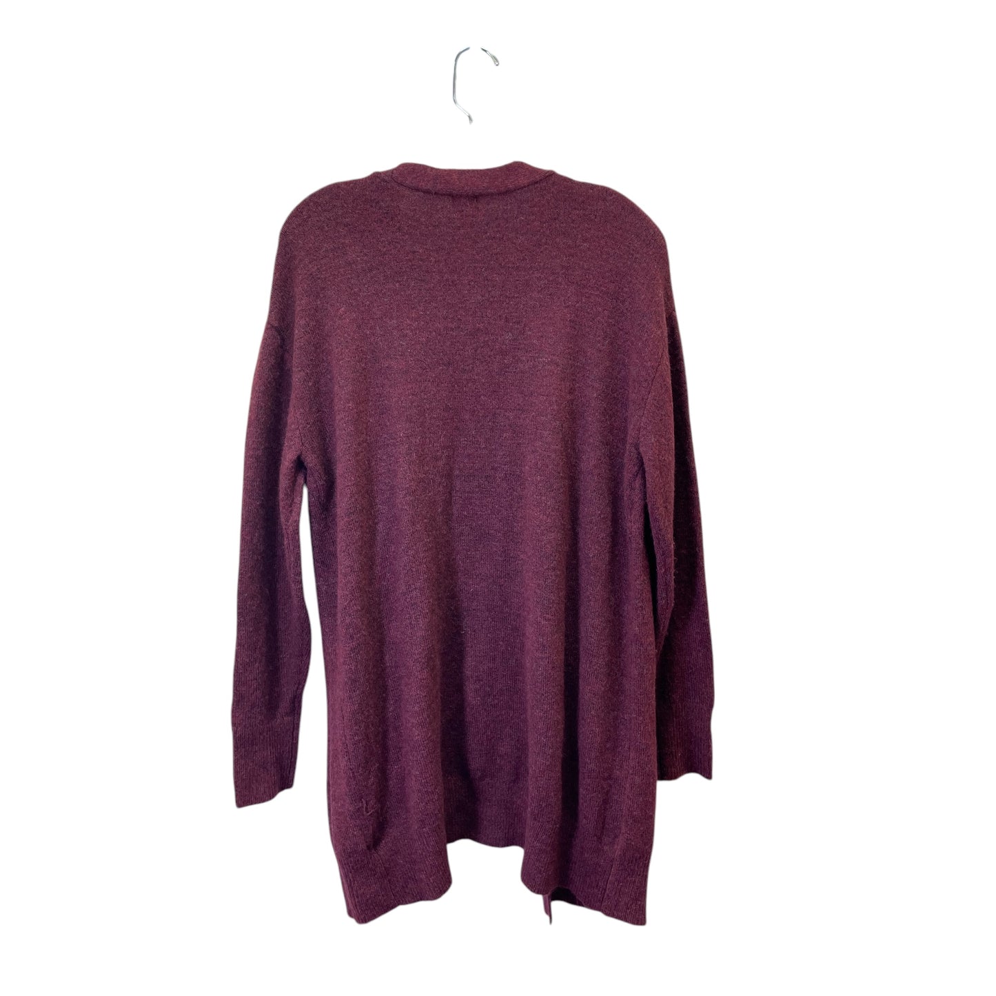 Sweater Cardigan By A New Day In Maroon, Size:M