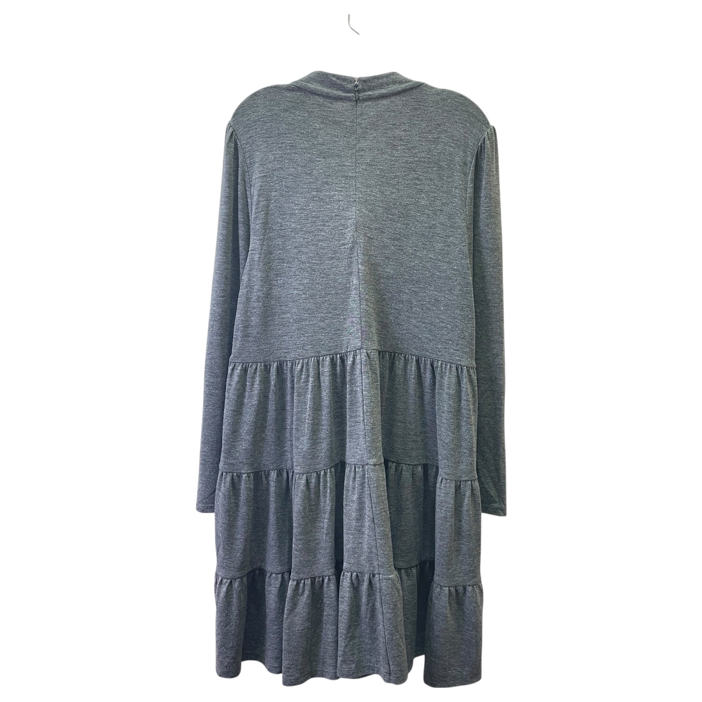 Dress Casual Midi By Ann Taylor In Grey, Size:L