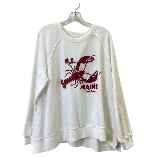 Sweatshirt Crewneck By Aerie In White, Size:M