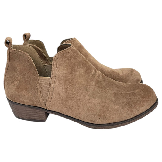 Shoes Heels Block By Pierre Dumas In Beige, Size:8.5