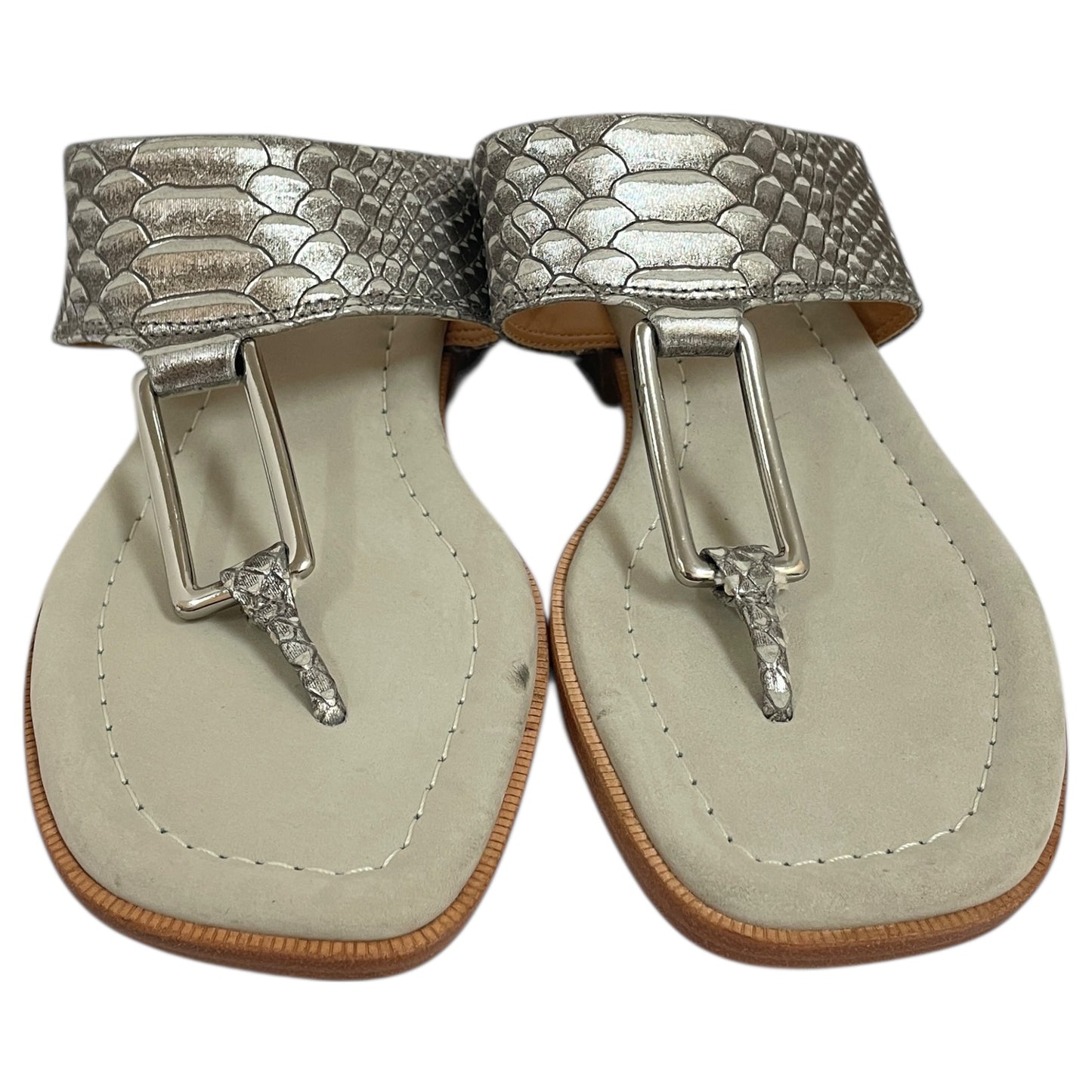 Sandals Flats By Donald Pliner In Grey, Size:7