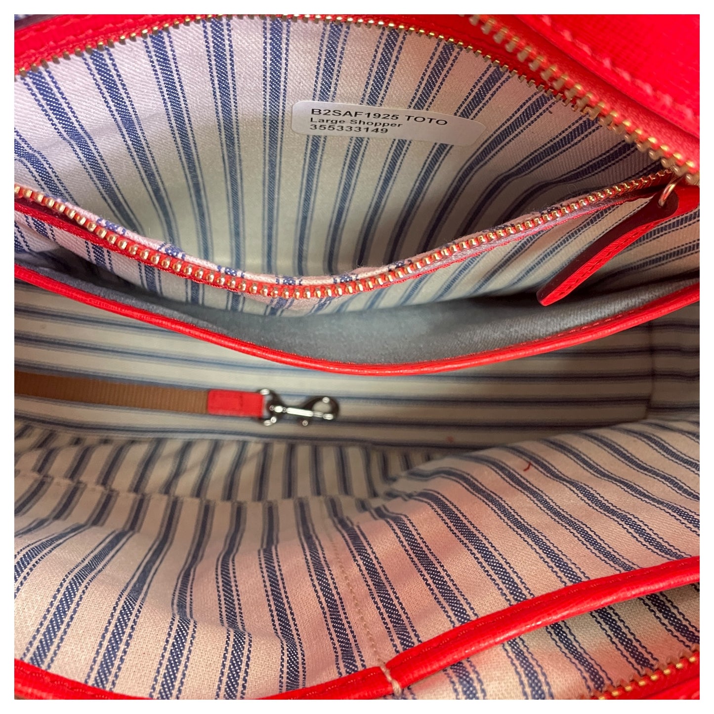 Handbag Designer By Dooney And Bourke In Red, Size:Large