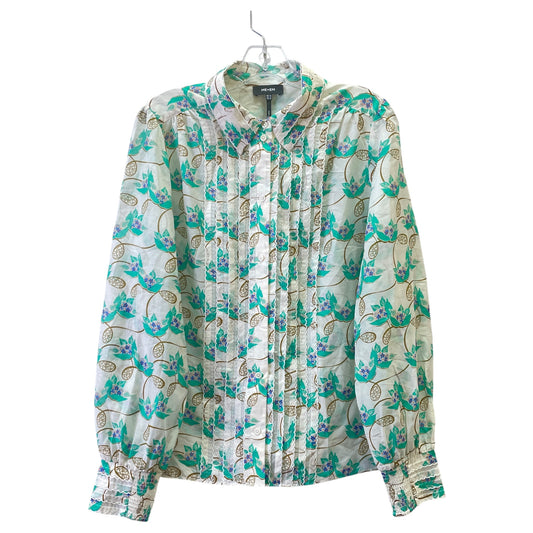 Top Ls By ME+EM In Cream & Green, Size:L