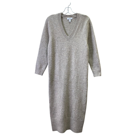 Dress Sweater By Topshop In Taupe, Size:Xs