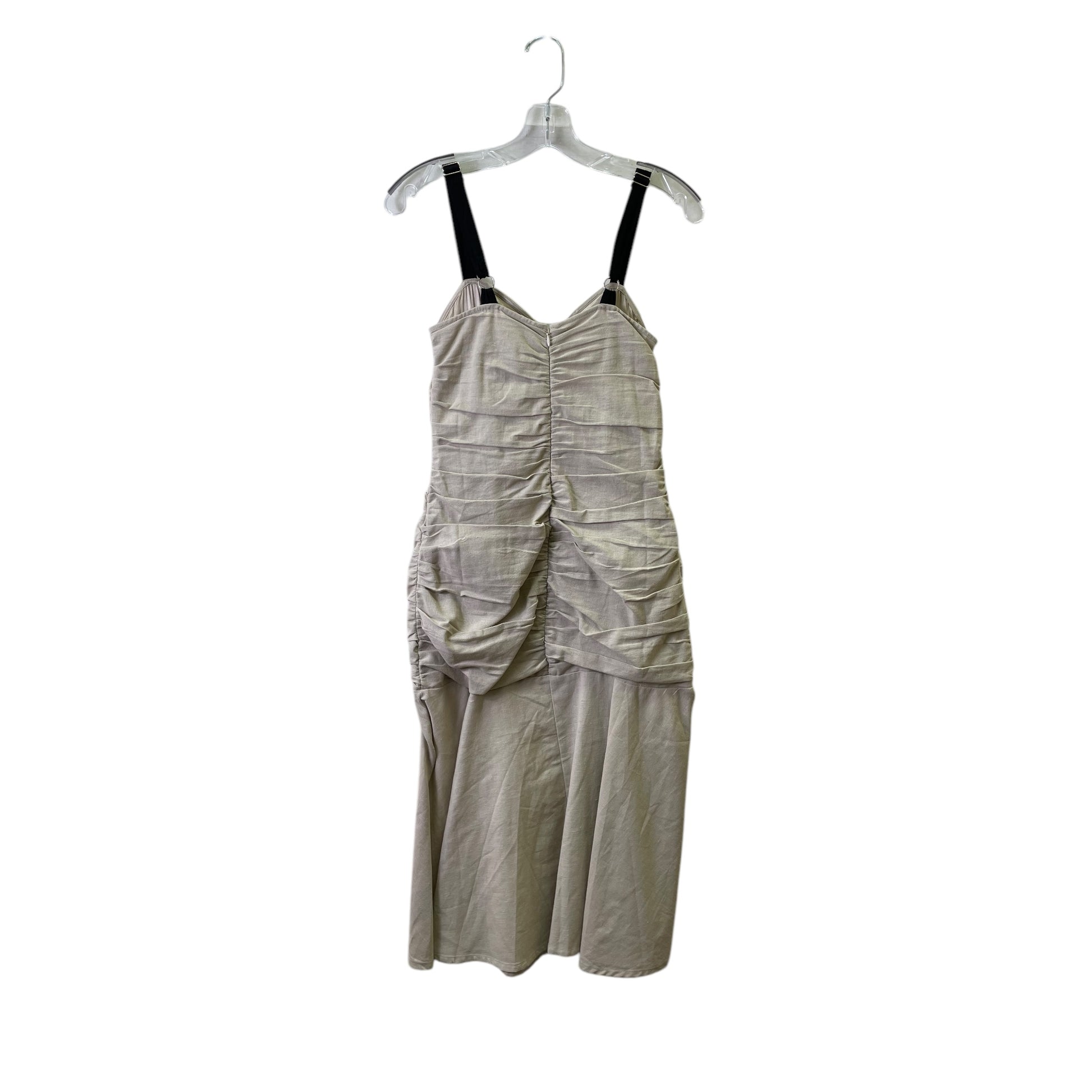 Dress Casual Midi By Anthropologie In Beige, Size:Xsp Clothes Mentor Mayfield Heights OH Dress Casual Midi By Anthropologie In Beige, Size:Xsp Clothes Mentor Mayfield Heights OH