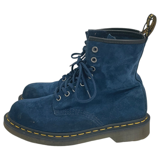 Boots Ankle Flats By Dr Martens In Blue, Size:7