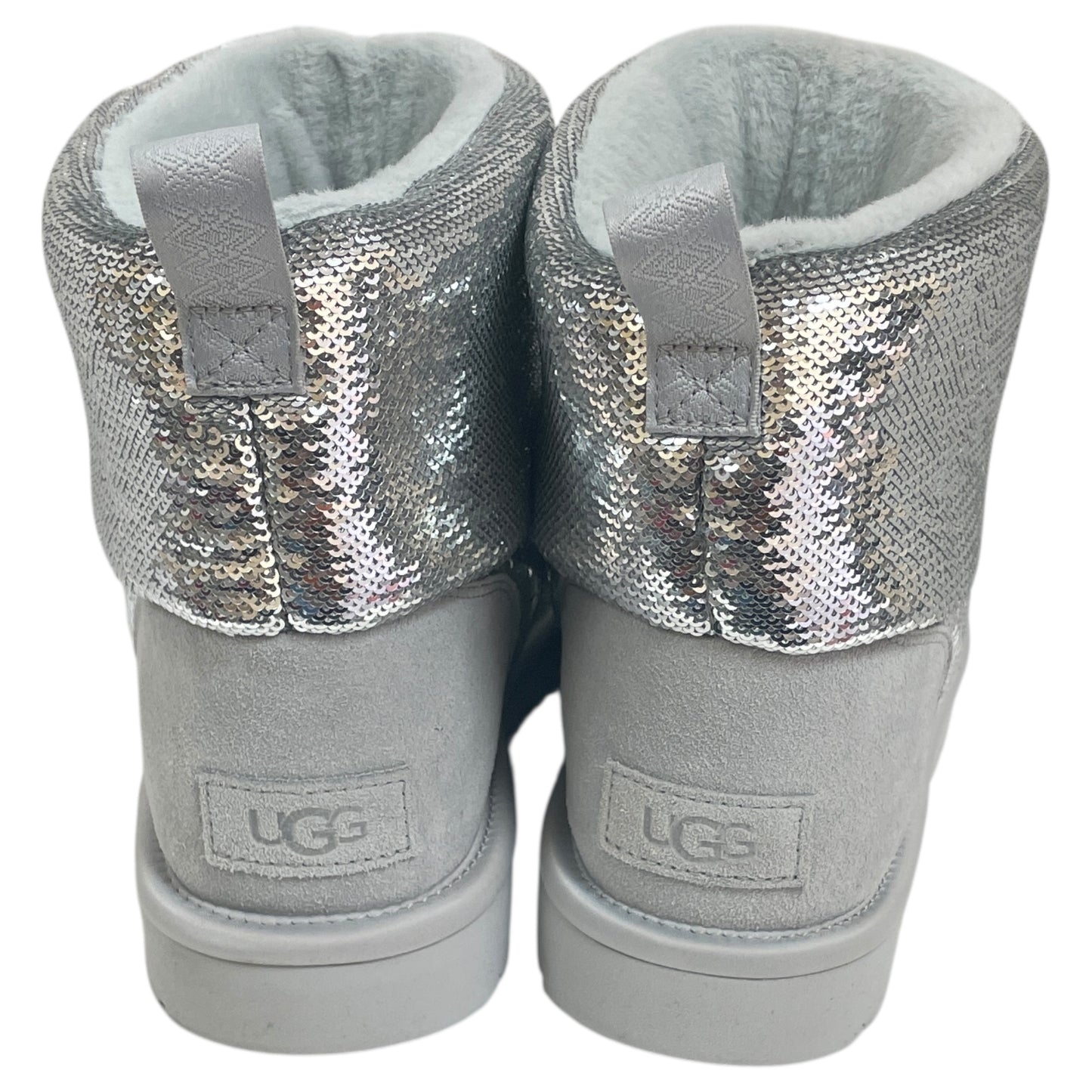Boots Ankle Flats By Ugg In Silver, Size:8