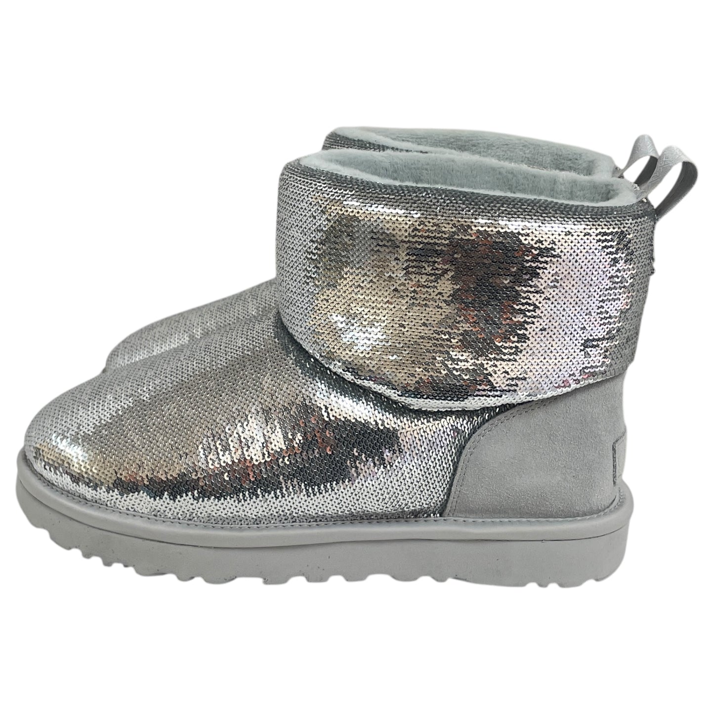 Boots Ankle Flats By Ugg In Silver, Size:8