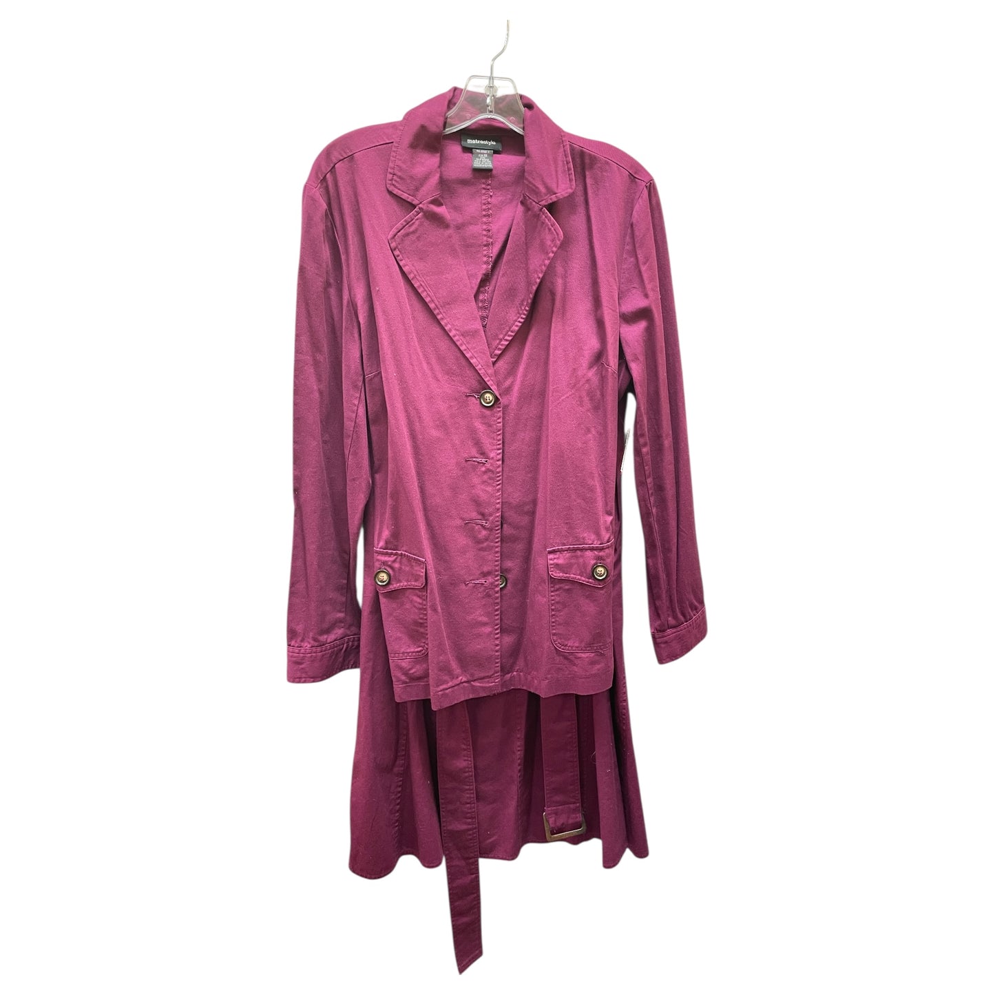 Skirt Set 2Pc By METROSTYLE In Purple, Size:18