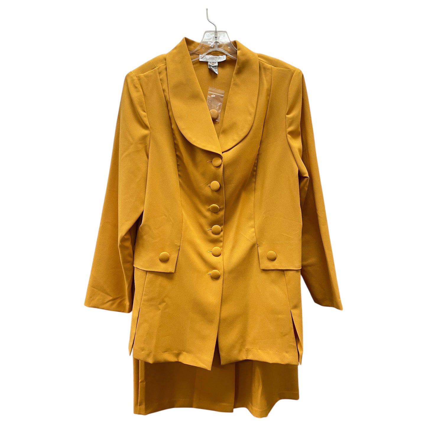 Skirt Set 2Pc By Allison Woods In Yellow, Size:18