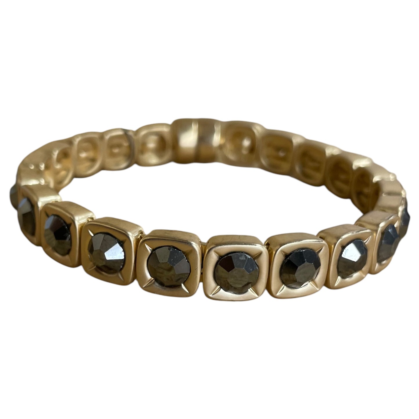 Bracelet Bangle By Chicos In Gold & Grey
