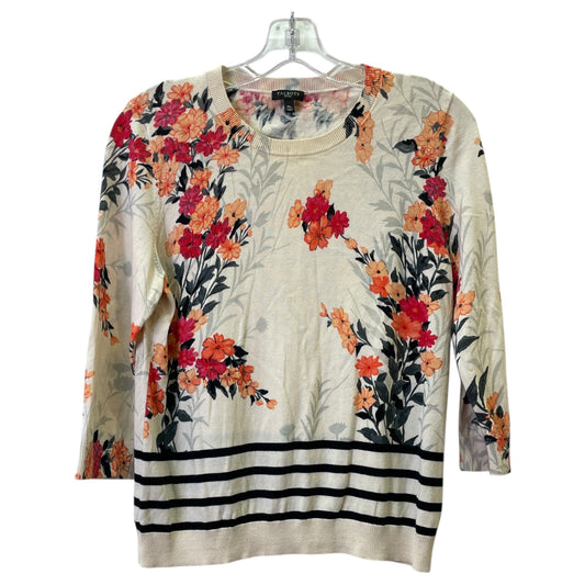 Sweater By Talbots In Black & Cream, Size:Mp