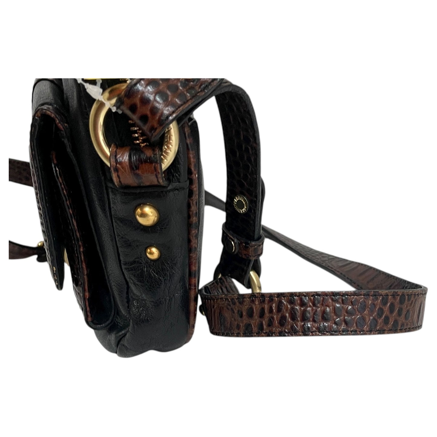 Crossbody Designer By Brahmin In Black, Size:Small