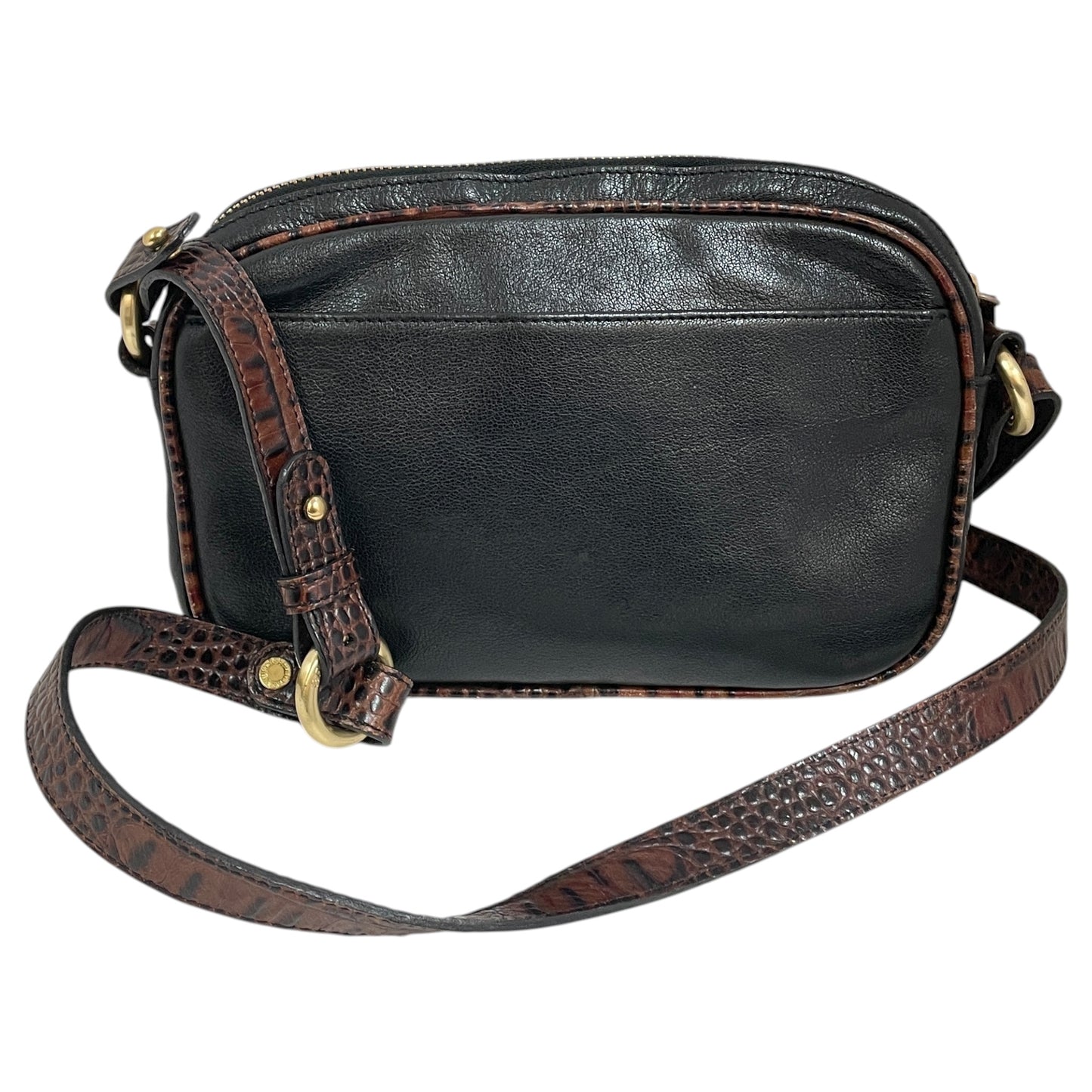 Crossbody Designer By Brahmin In Black, Size:Small