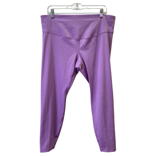 Athletic Leggings By Nike Apparel In Purple, Size:1X