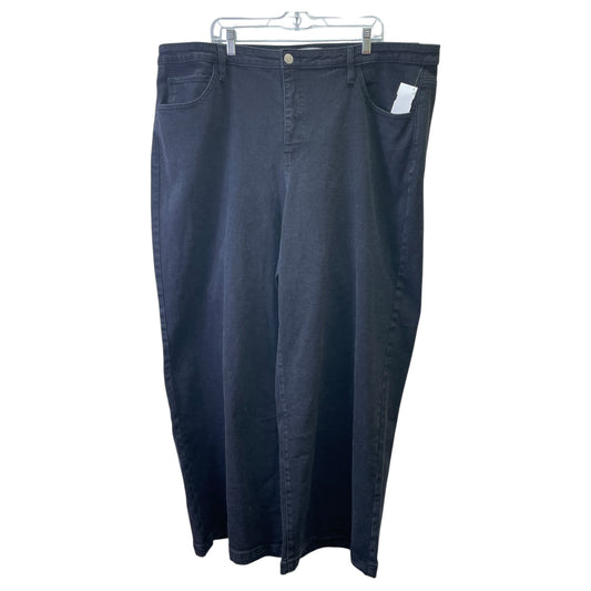 Jeans Wide Leg By Ava & Viv In Black, Size:24